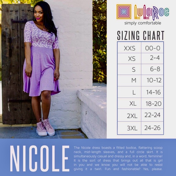 LuLaRoe 3xl Cream & Gray Polkadots Nicole Dress - Picture 7 of 7